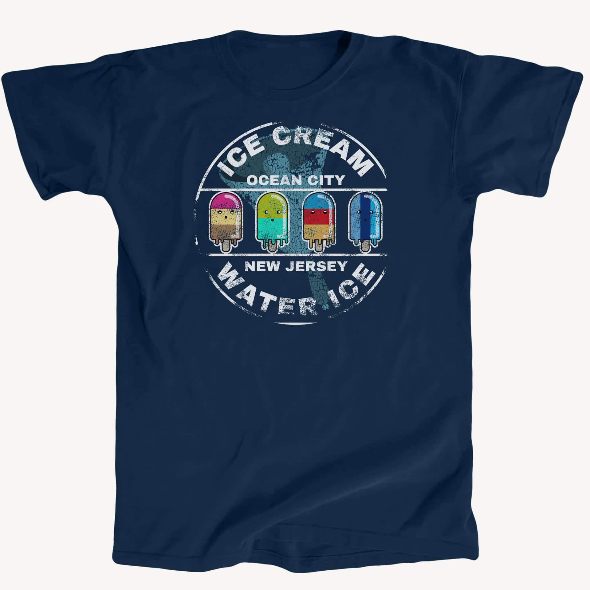 Navy Blue Ice Cream Water Ice Premium Tee for wholesale on Faire0