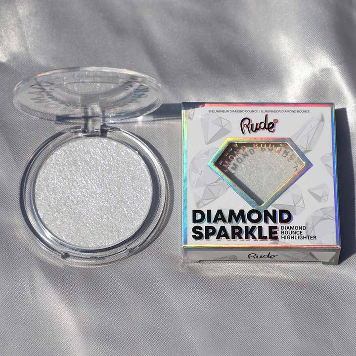 Rude Cosmetics - Wholesale Makeup Highlighter - Diamond Sparkle Diamond Bounce Highlighter Display Set, 24pc