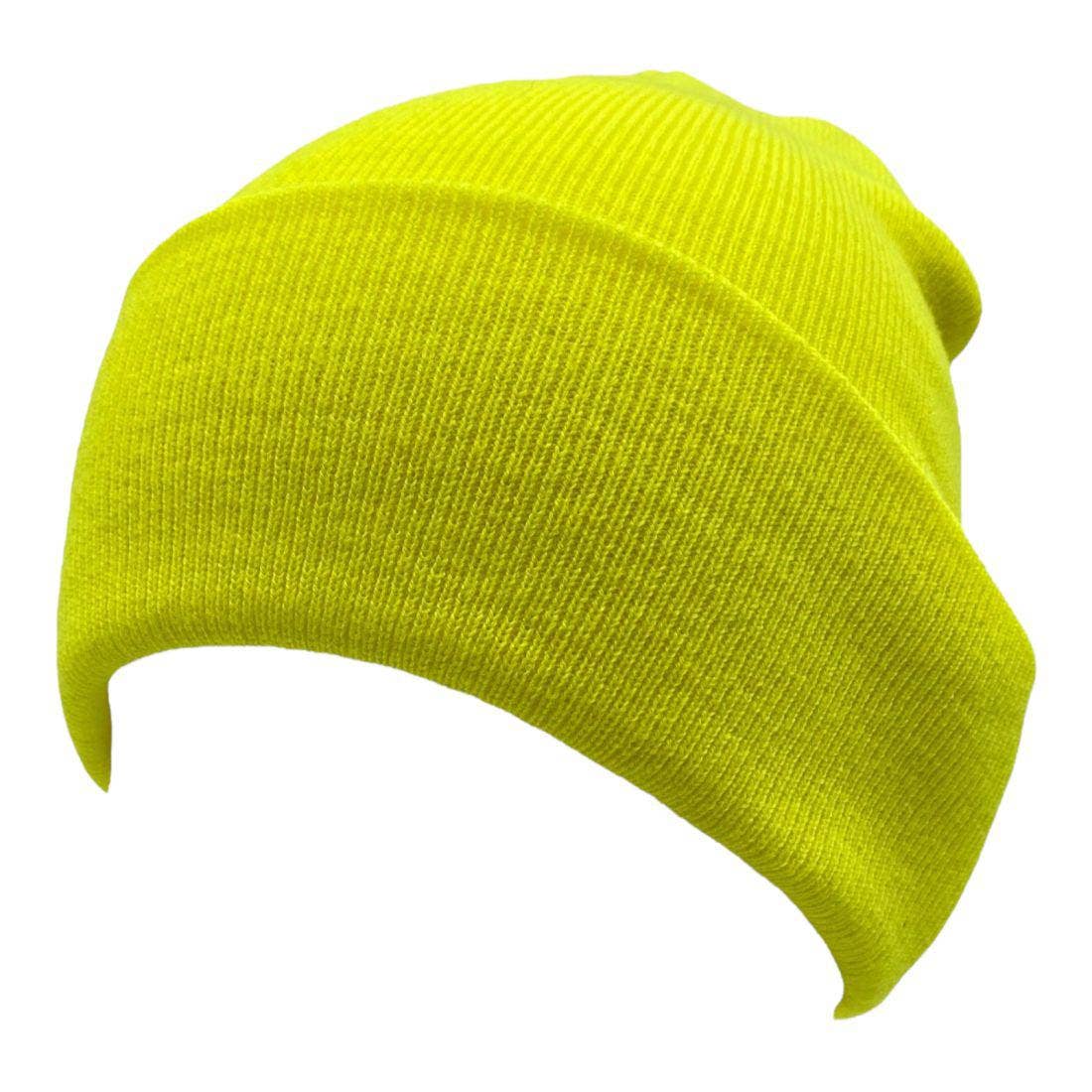The Park Wholesale - Vente Bonnet – unisexe - Bonnets et bonnets de luge à revers en tricot doux, en vrac, multicolore, uni, blanc, vente en gros121