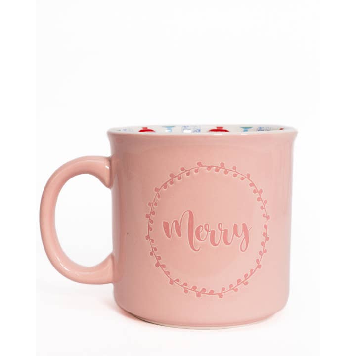 Whimsical Wonders Mug Light Pink/Multi 14oz for wholesale by The Royal Standard
