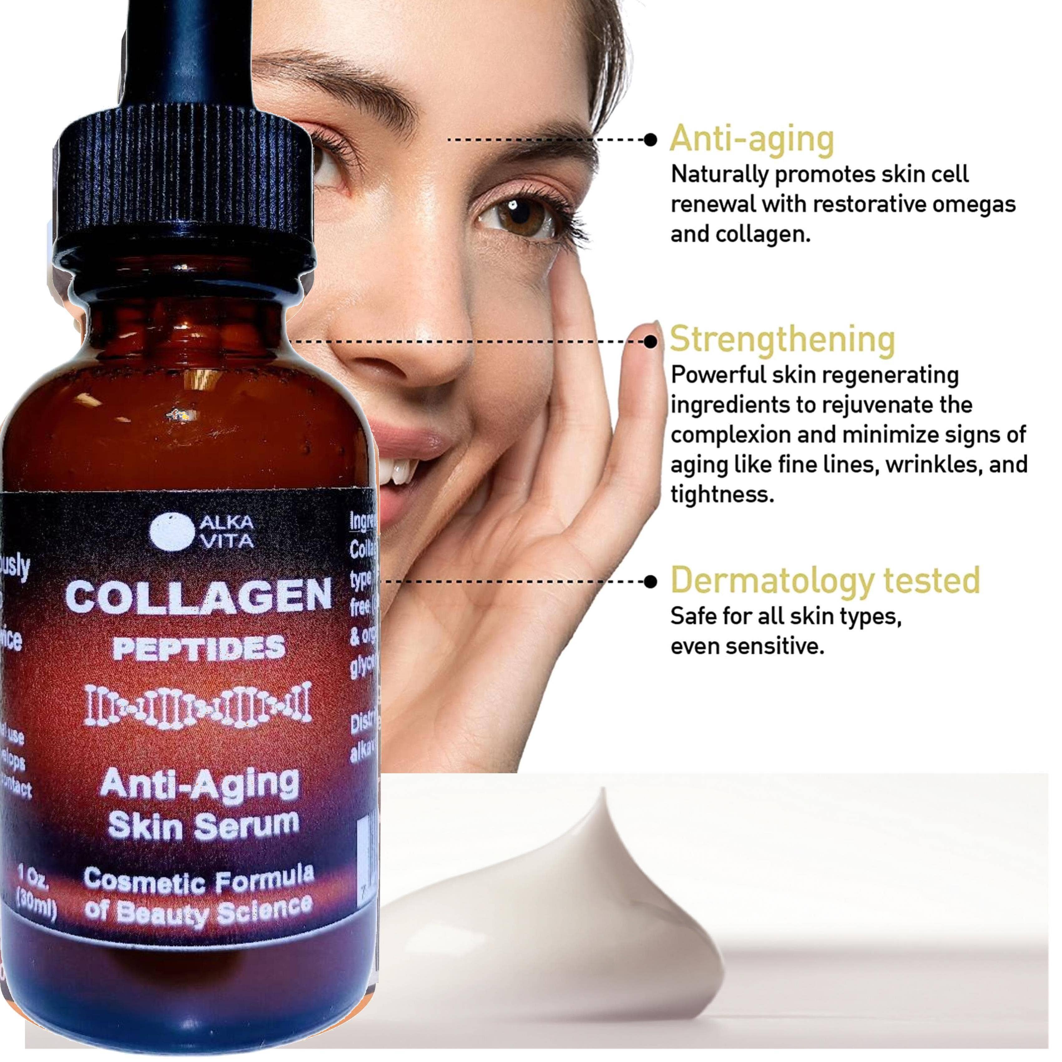 AlkaVita - Venta al por mayor Sérum facial - Sérum facial de péptidos de colágeno antienvejecimiento1