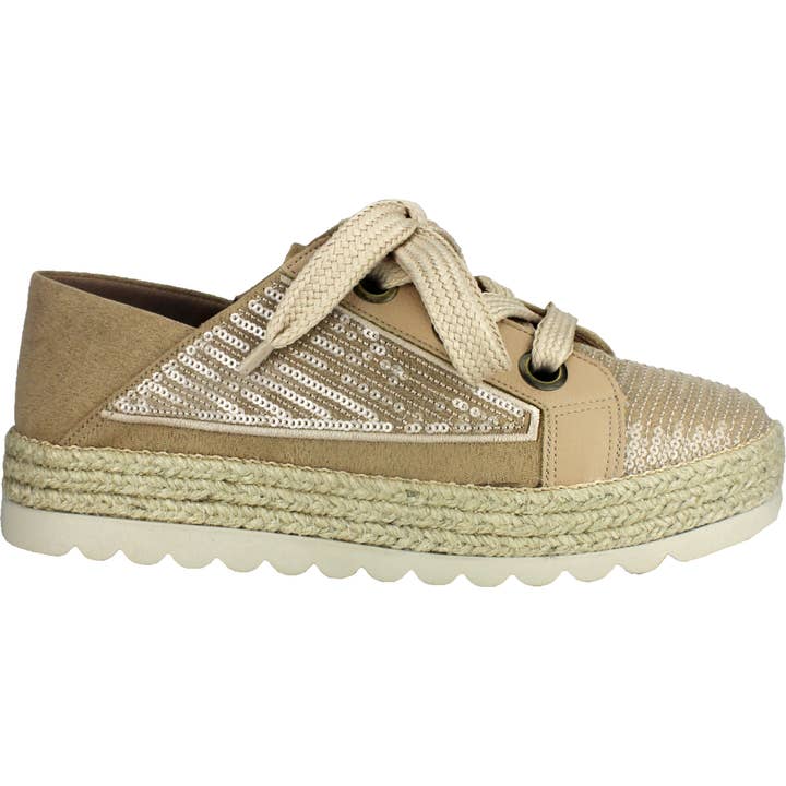 Sneakers con paillettes Nude 396066 per la vendita all'ingrosso da parte di Love Rio