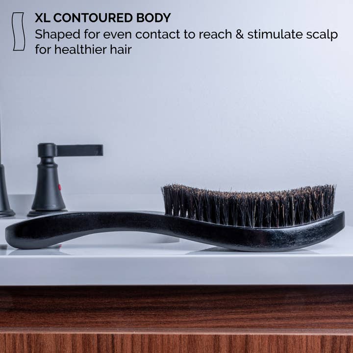 Zeus Beard - Wholesale Hair Brush/Comb - Handle Hair Brush, 100% Boar Bristle