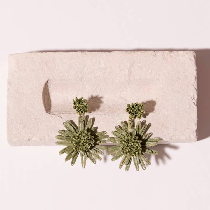 Maradji – Engroshandel Hængeøreringe og creoløreringe – Flora ørekæde i raphia4