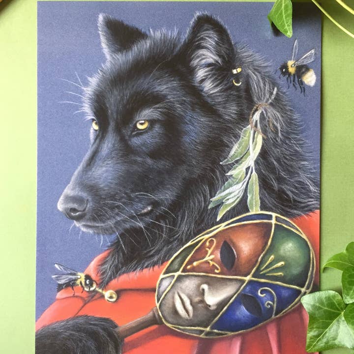 Red Riding Hood Art Print for wholesale by Frances Williams Art