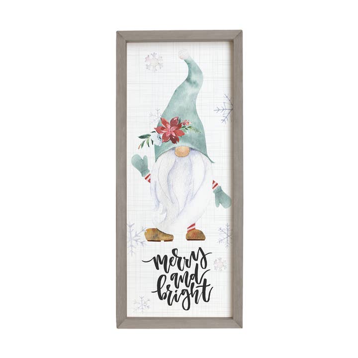 Farmhouse Frames - Merry and Bright Gnome for wholesale by Sincere Surroundings