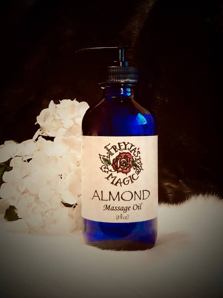Sweet Almond Massage and Body Oil for wholesale by Freyja's Magic