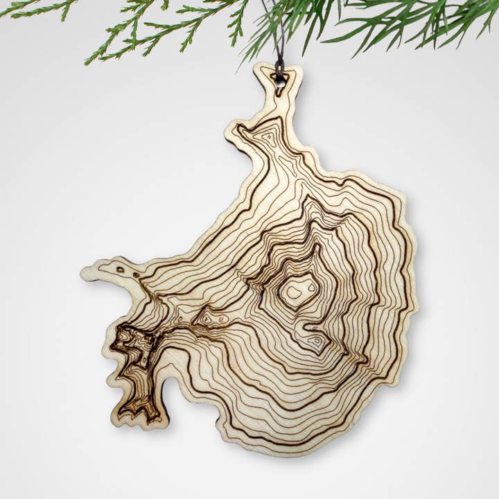 Adorno topográfico Mt Baker para venta al por mayor de SML | Simple Modern Living