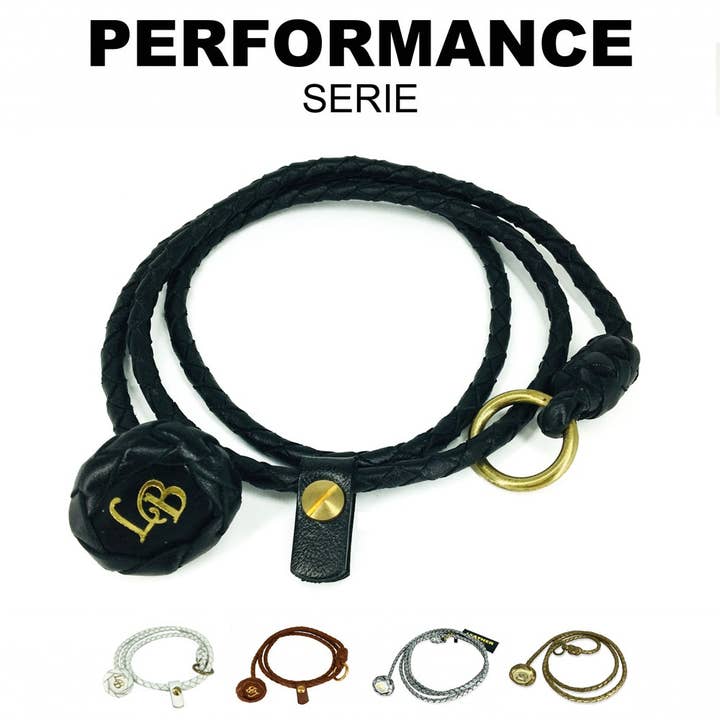 Showline 60 cm met choke - Performance serie van 100% buffelleer voor wholesale door LEATHER by beth