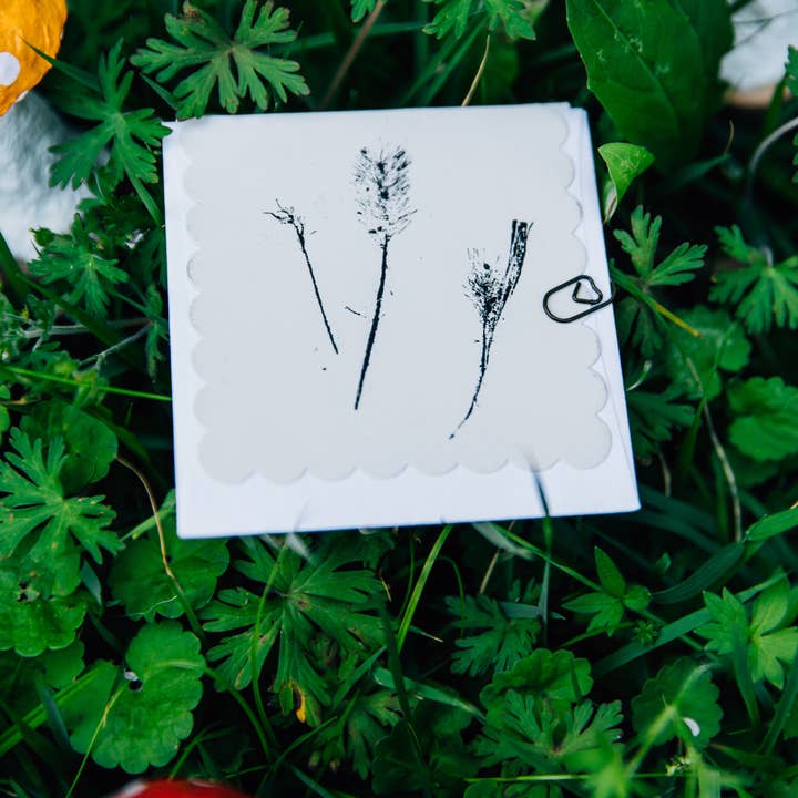 Reclaimed Gardens - Wholesale Everyday Greeting Card - Tiny Monoprint Cards (Blank)1