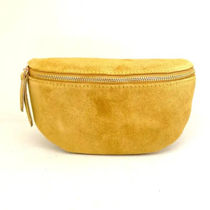 Cassette Barcelona - Wholesale Belt Bag - Women's - Cassette - Suede Fanny Pack Turquoise