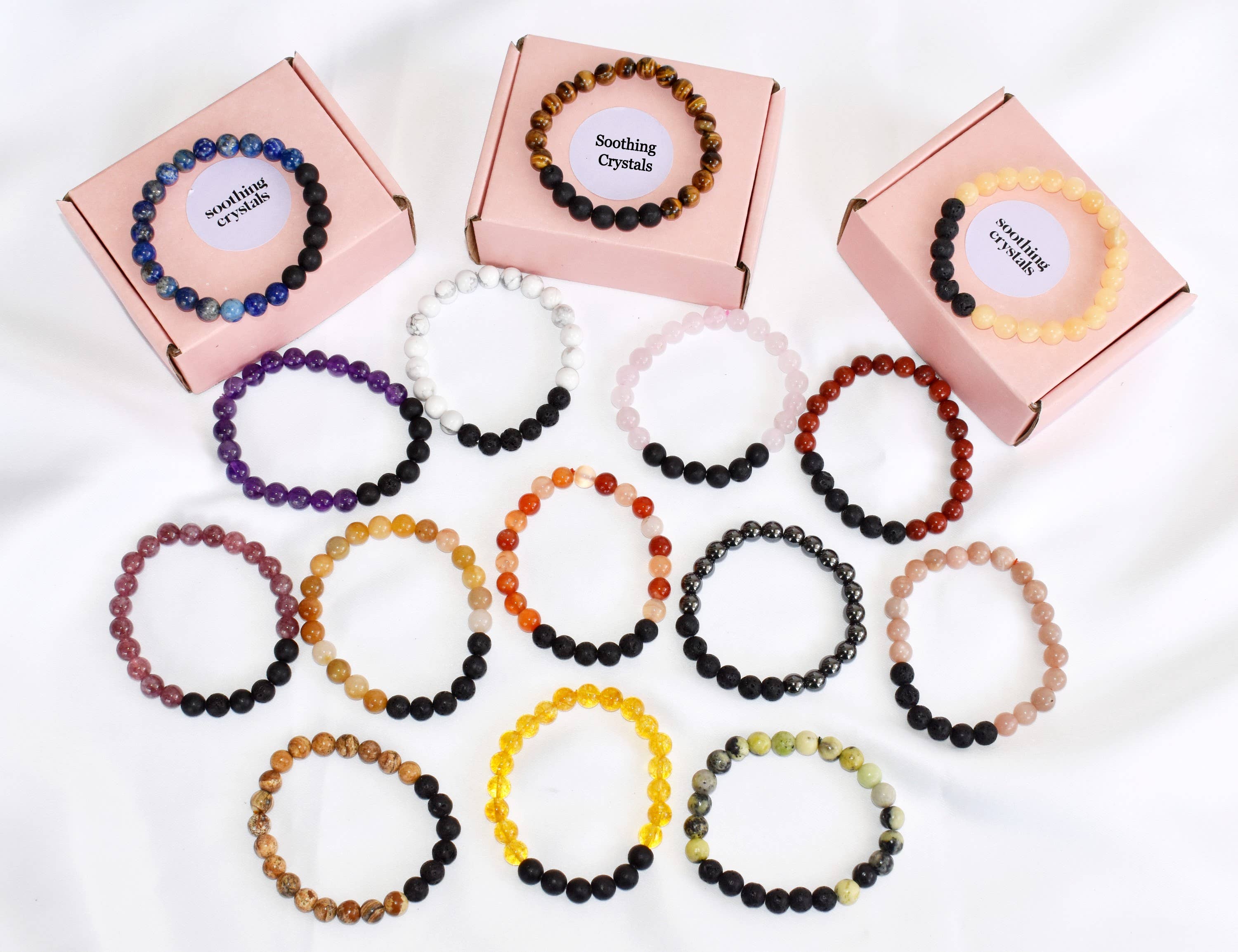 Soothing Crystals - Vente Bracelets d'aromathérapie - Bracelet Diffuseur | Serpentine | Diffuseur d'Huile d'Aromathérapie7