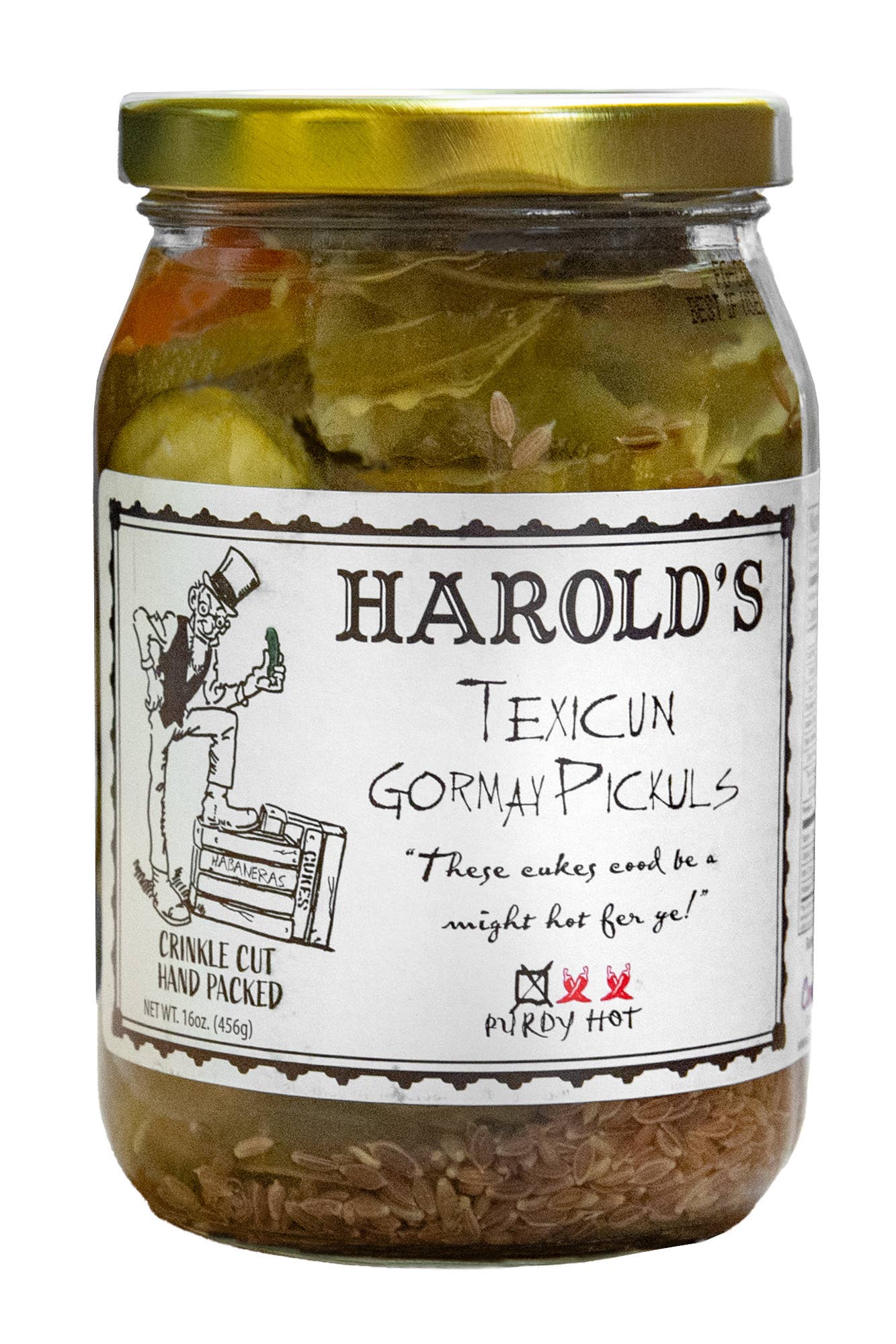 Harold's Pickles – Engroshandel Syltede grøntsager – Harold's - Purdy Hot Pickles0