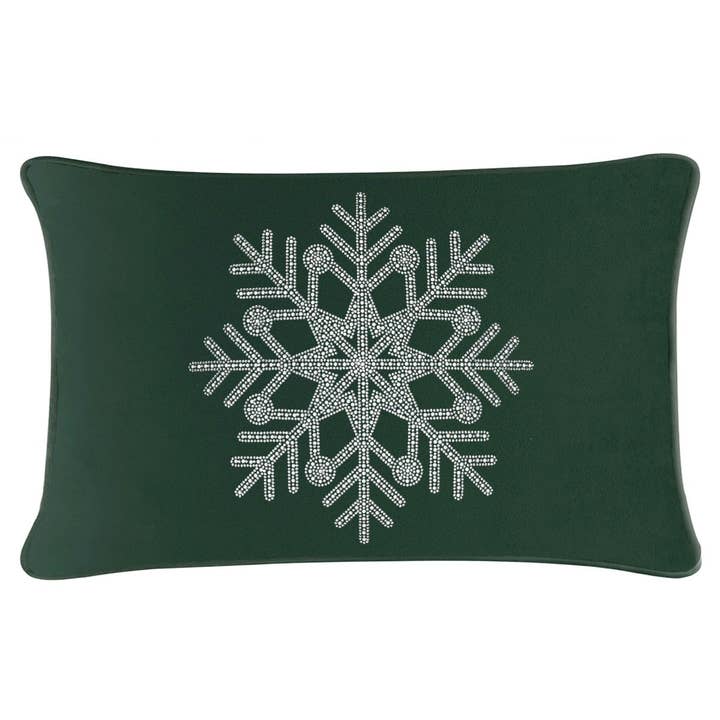 Sparkles Home - Wholesale Throw/Decorative Pillow - Rhinestone Snowflake Pillow7