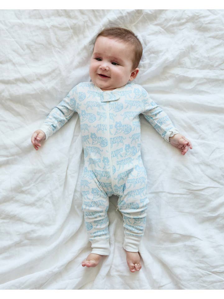 Lewis - Wholesale Sleepsuit - Baby - Zip Sleeper - Tiger | Sky3