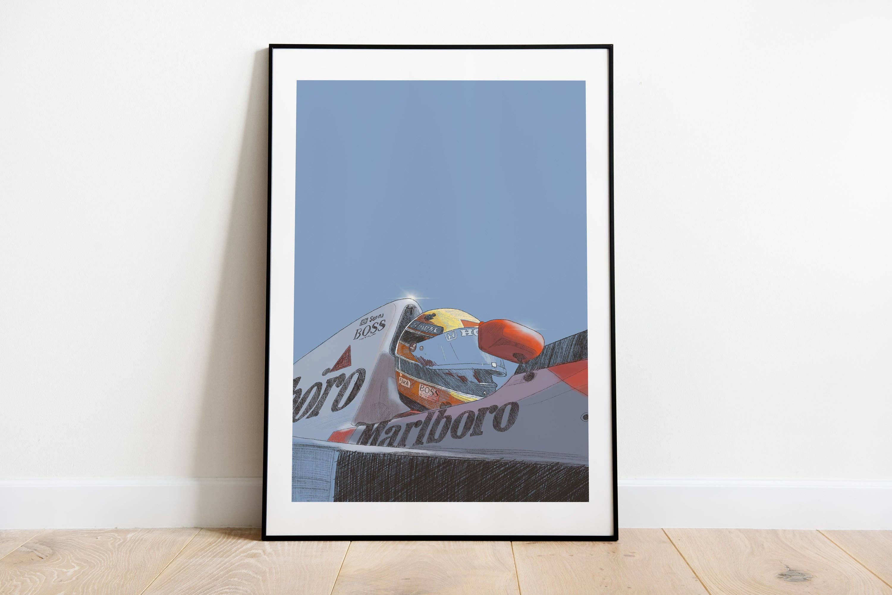 FIKANDCO - Wholesale Art Print - PRINT “Ayrton Senna Marlboro F1"