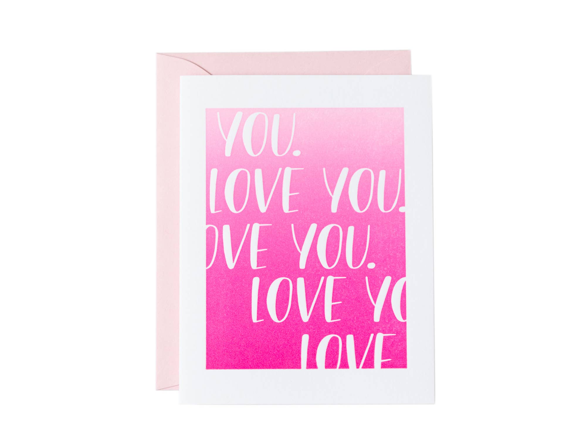 Paper Epiphanies - Wholesale Love Card - Love You Ombre Square Card1