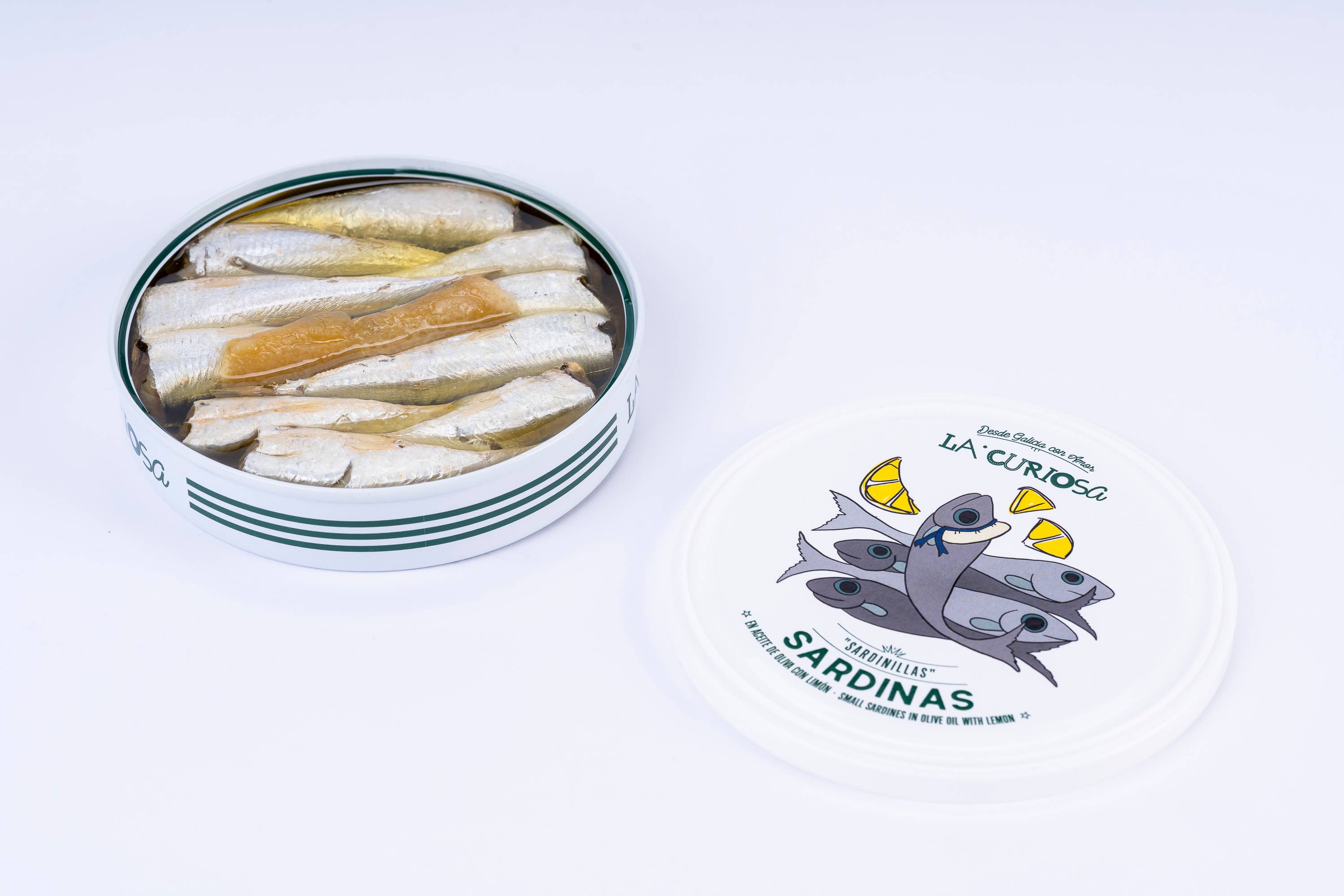 La Curiosa - Vente Poissons en conserve - Sardines au citron 10/14 pièces3