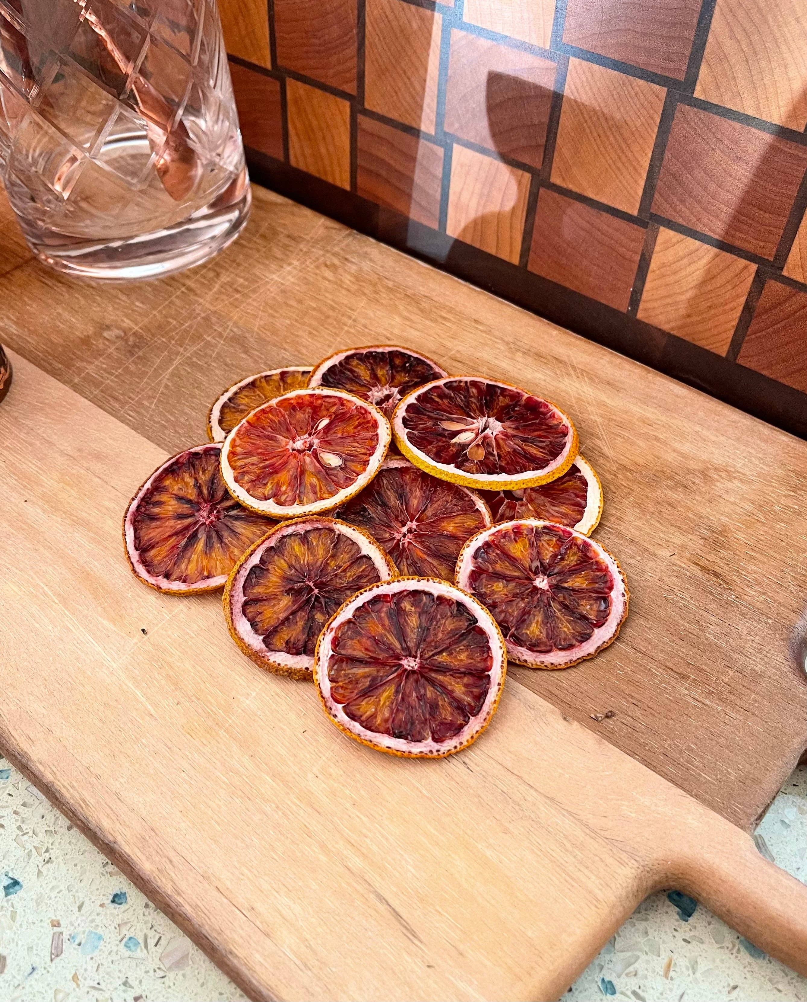 David Blake Cocktails - Wholesale Dried/Dehydrated Fruit - 75+ Piece Dehydrated Orange Slices - Dehydrated Mixed Orange Wheels - Dried Blood Orange2