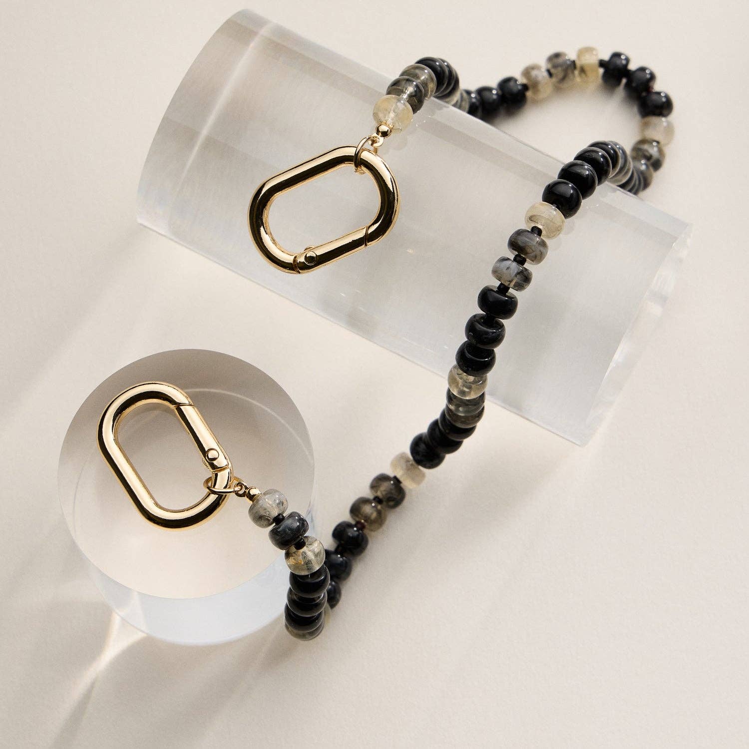 Frem - Wholesale Purse/Bag Accessory - Women's - Colorful Beaded Bag Charm with Gold Clasp Trendy Accessory12