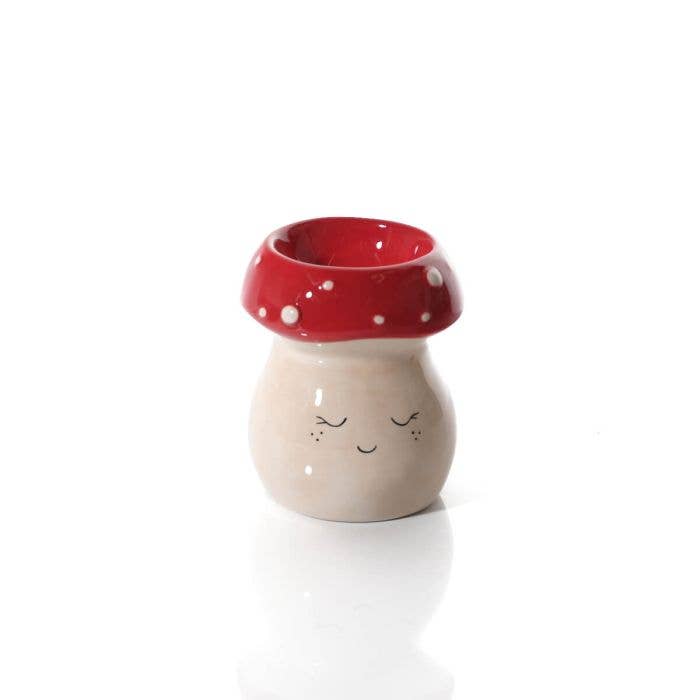 Langs - Wholesale Wax Warmer - Mushroom Ceramic Wax Melt Burner With Smiley Face3