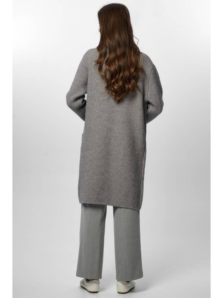 SAACHI - Wholesale Blazer - Women's - Pearl Trim Long Knit Blazer7