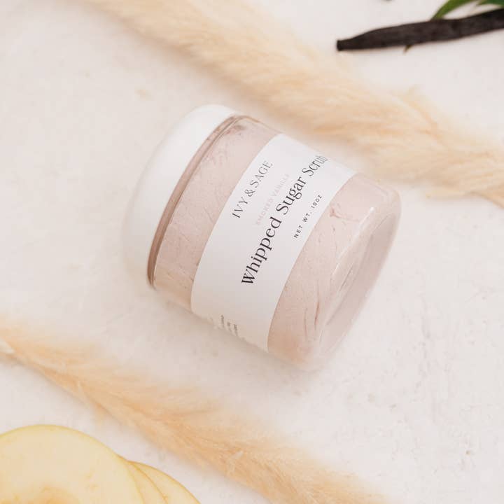 Ivy & Sage Collection – wholesale Kroppsskrubb/Exfoliant – Sockerskrubb – Rökt Vanilj, Exfolierande & Varm1