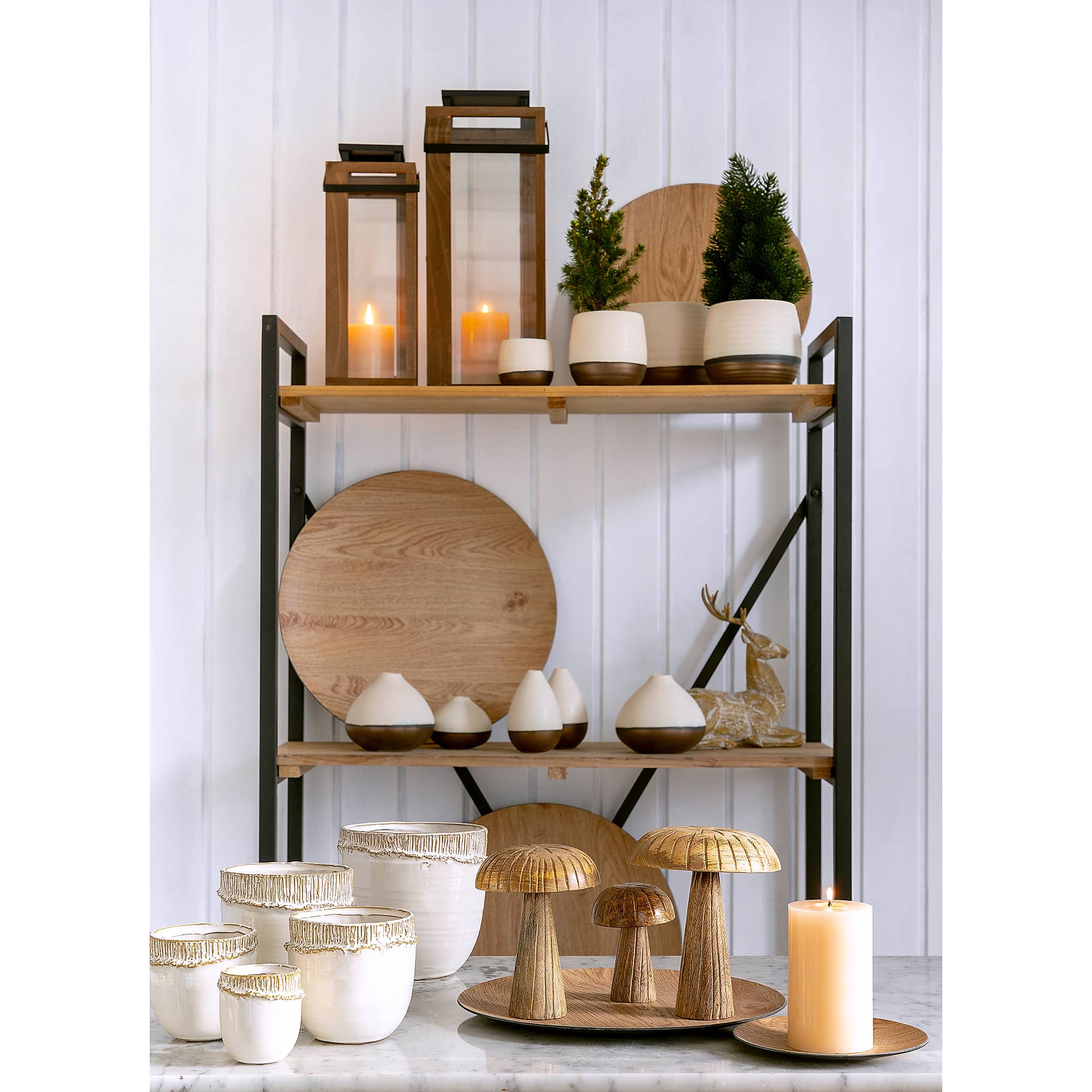 Vosteen – Engroshandel Bordpynt – Tron træsvamp, Ø12 cm, H9 cm, naturlig1