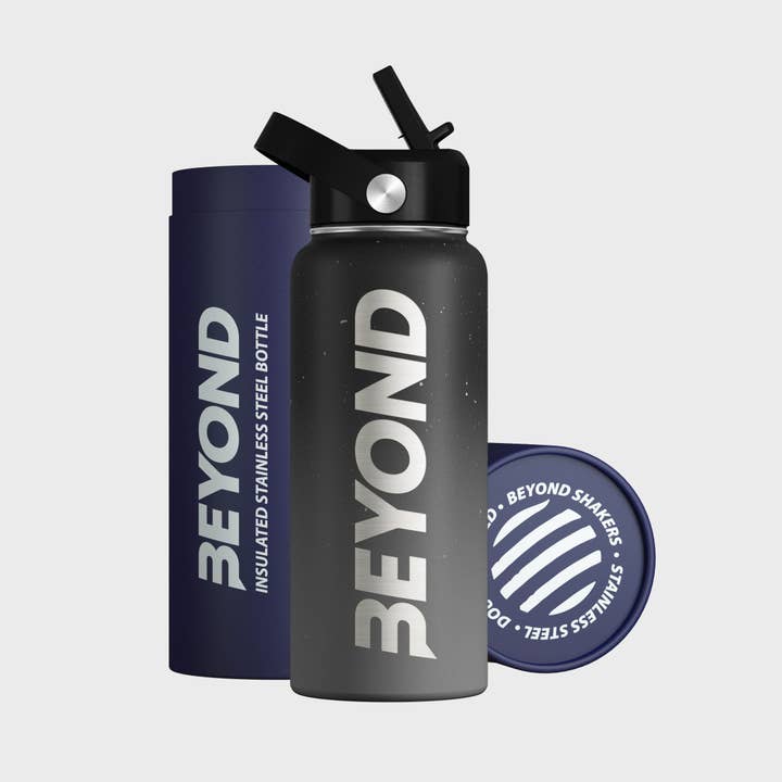 Textured Grey & Black Speckled Bottle for wholesale by Beyond Shakers