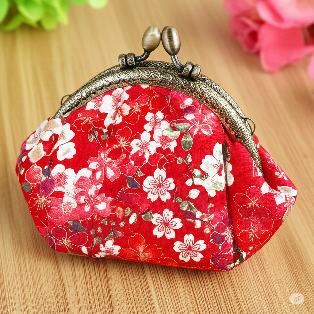 Original Source - Wholesale Coin Purse - Women's - Cherry Blossom Coin Purses Assorted Colors1
