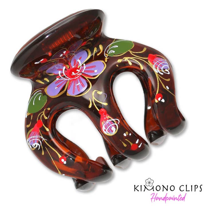 Daphne handmålad klämma för wholesale av Kimono Clips