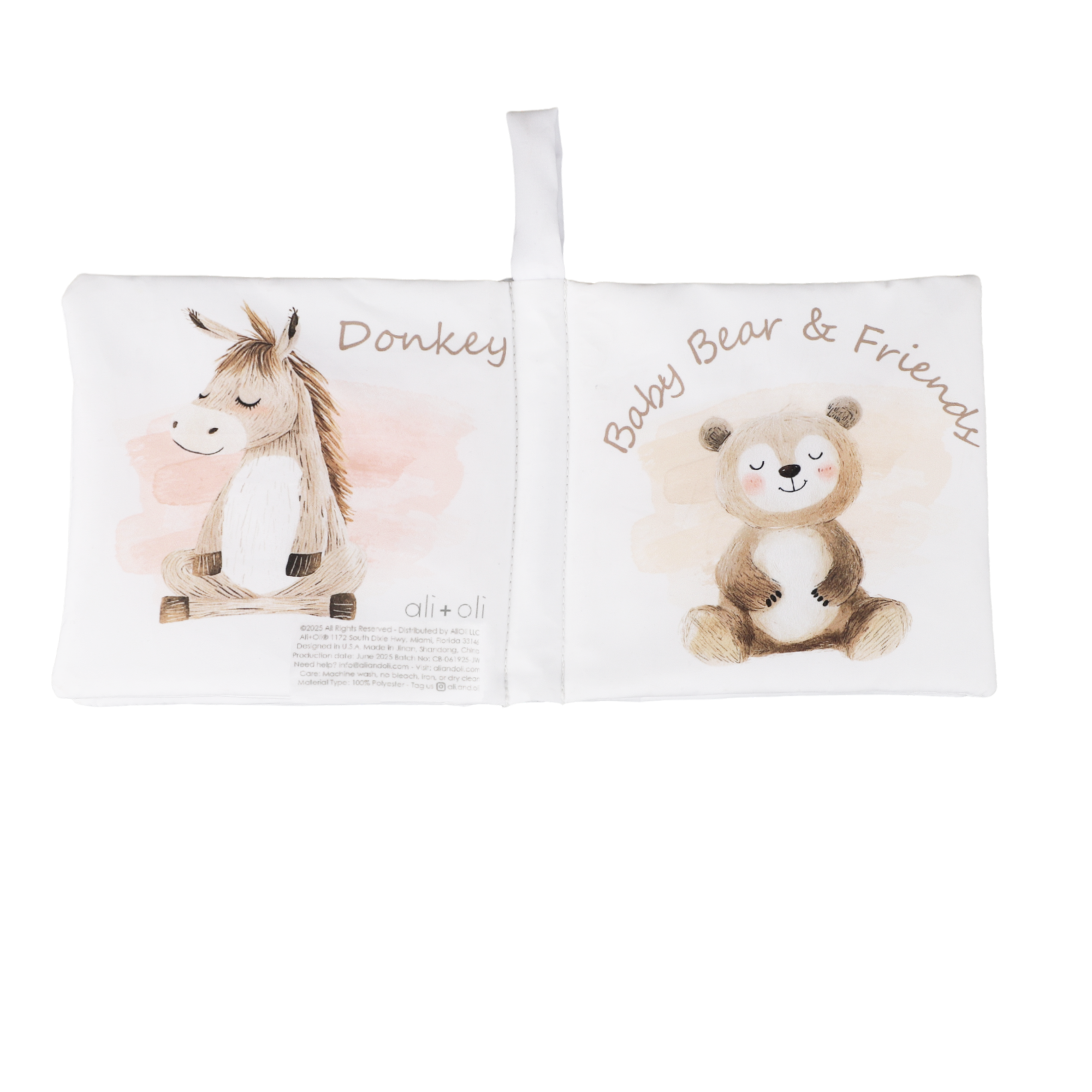 Ali+Oli - Wholesale Baby & Toddler Book (0-2) - Baby Bear and Friends – Crinkle Cloth Soft Baby Book Gift5