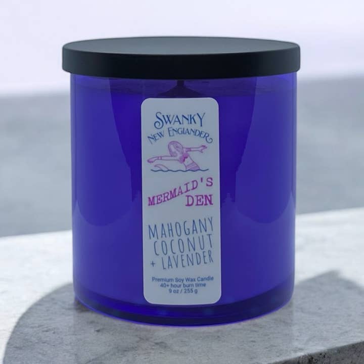Swanky New Englander - Wholesale Jar/Filled Candle - Mermaid's Den | Sea Glass Candle4