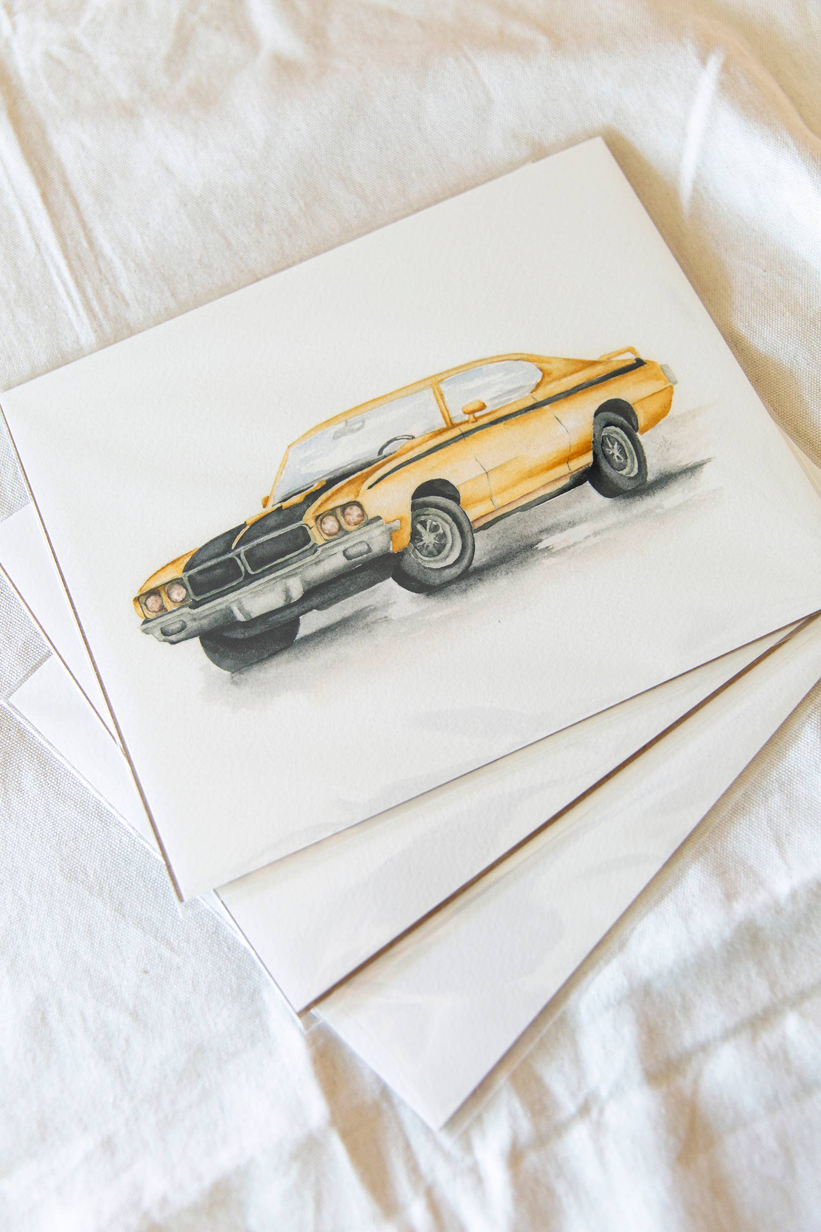 Sarah Jane Studio Art - Wholesale Art Print - Antique Cars Watercolor Prints4