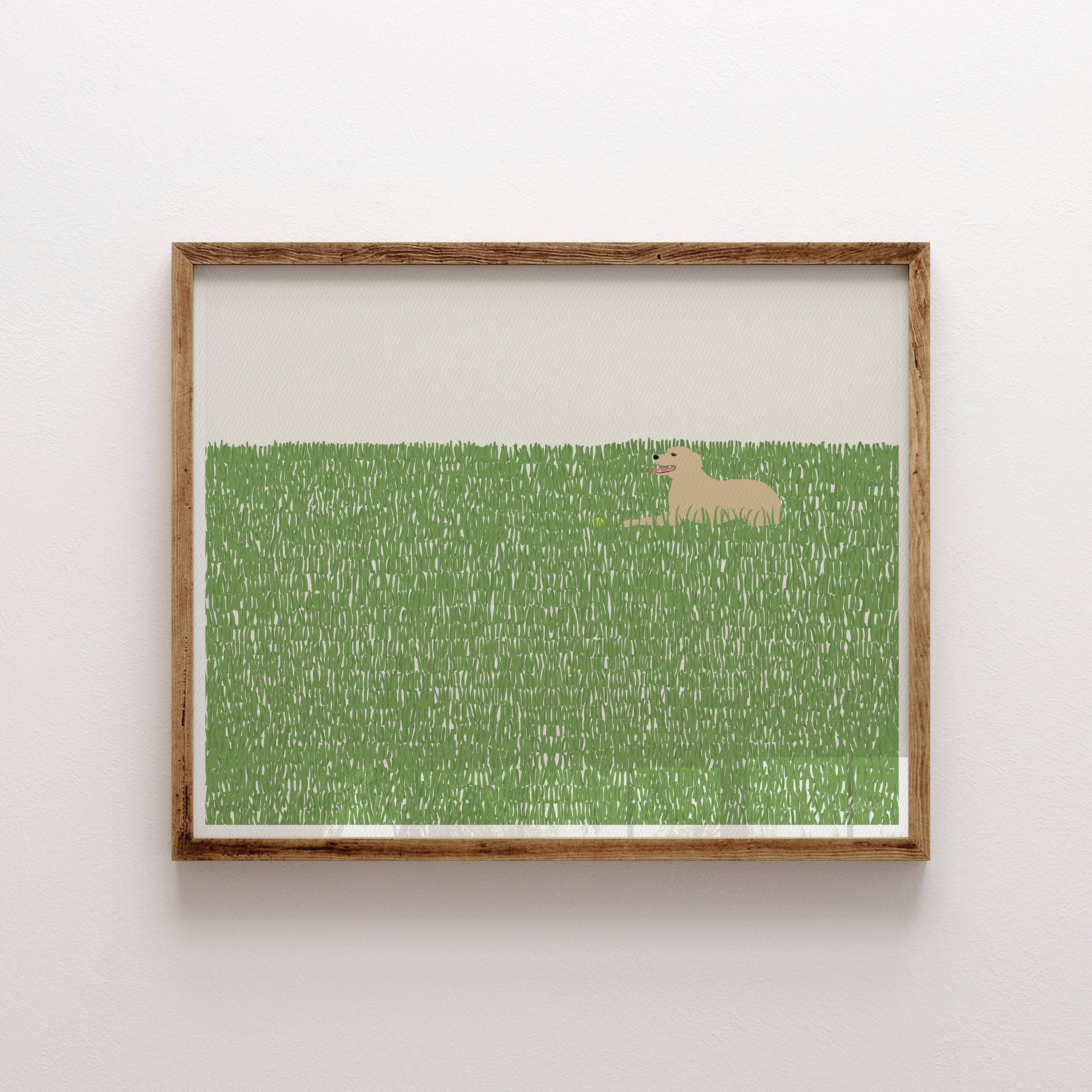 Jorey Hurley - Wholesale Art Print - Happy Labrador Art Print. Signed. Unframed. 1410084