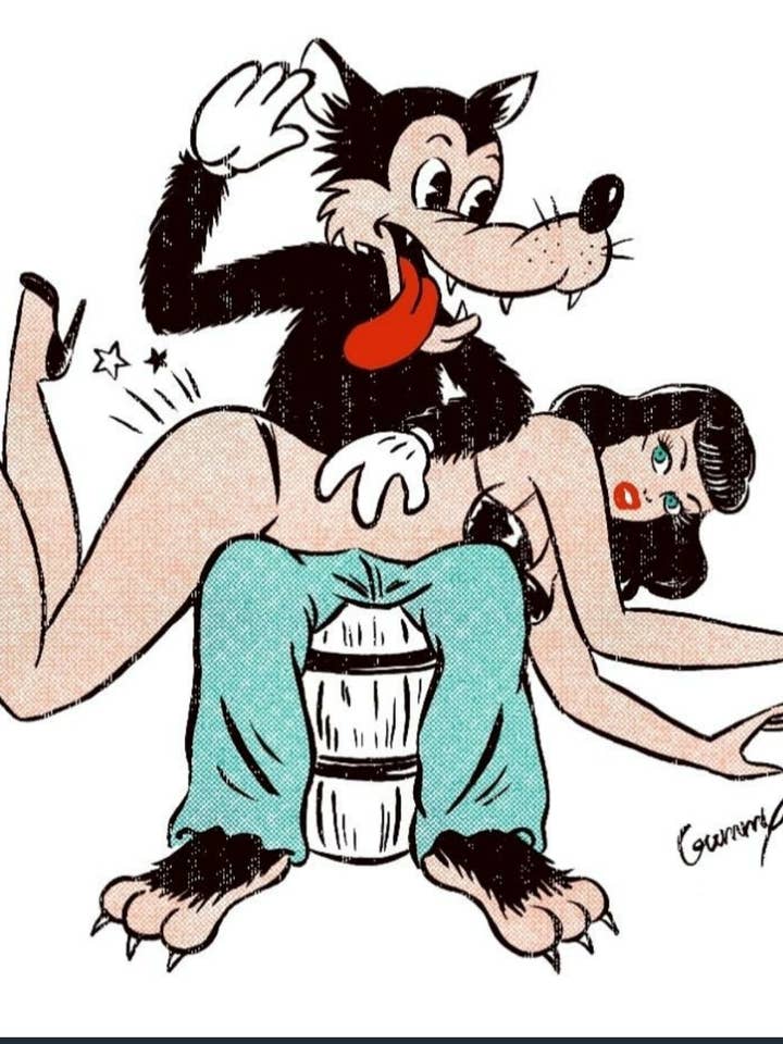 Spank Me Wolf Mens T for wholesale by Rockin Bettie