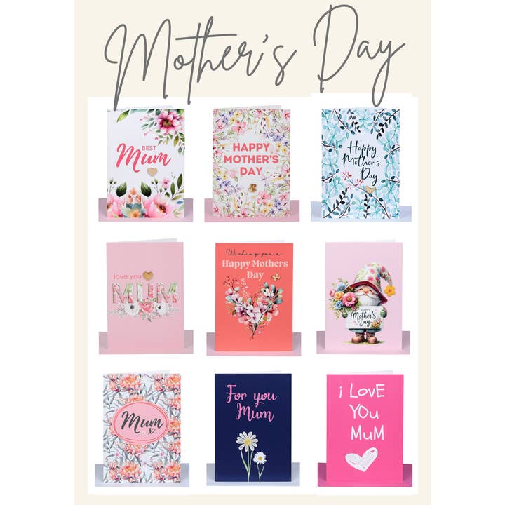 Mother's Day Cards Pack - 54 Greeting Cards- Buy Pack & Save for wholesale by Lil's Cards