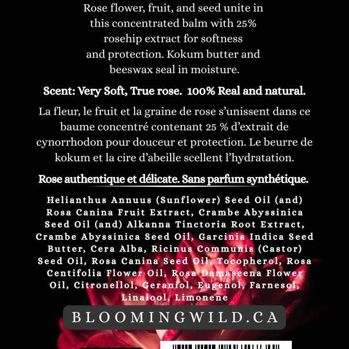 Blooming Wild Botanicals - Wholesale Healing Salve/Balm/Cream - 100 Roses True Rose Balm | Gold Tin 1