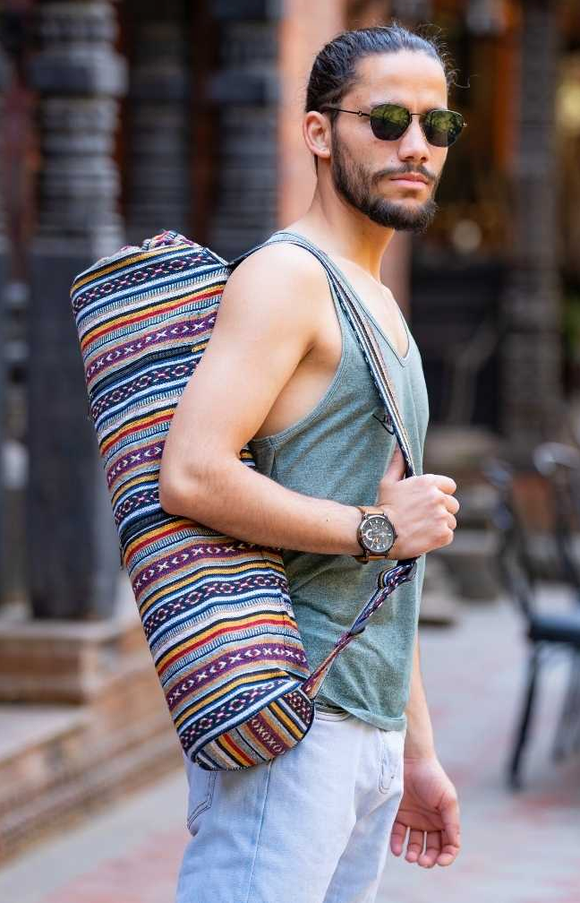 Ganesh Himal Trading - Venta al por mayor Bolsa de yoga - Bolsa de yoga de algodón Gyari1