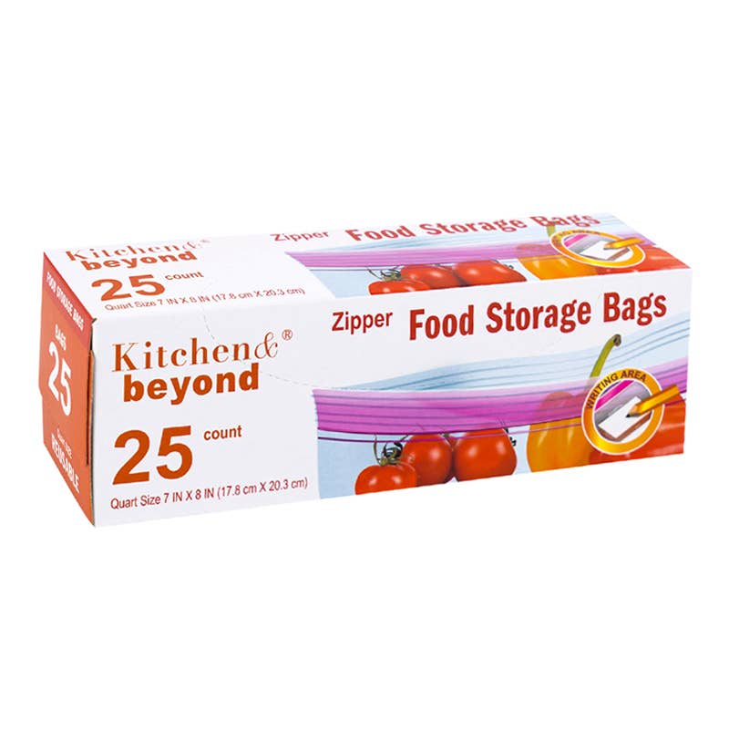 Deluxe Import Trading - Wholesale Storage Bag - Quart Ziplock Bag 25 ct0