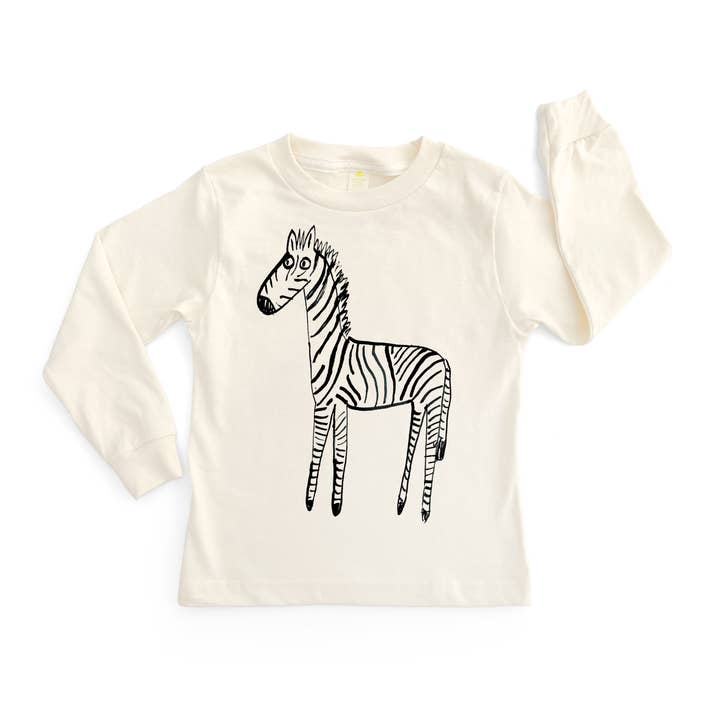 Zebra Long Sleeve T-Shirt for wholesale by JOAN RAMONE