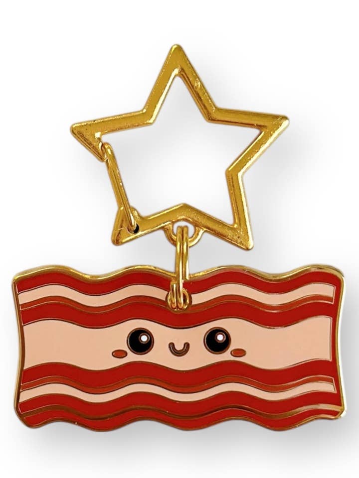 Bacon Enamel Pet ID Tag for wholesale by Pleione Creative