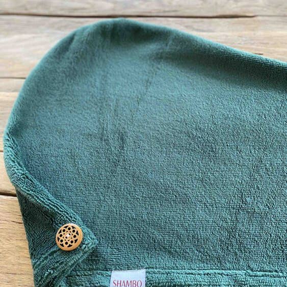 Shambo - Wholesale Hair Towel/Wrap - Happy Hair Towel - Green