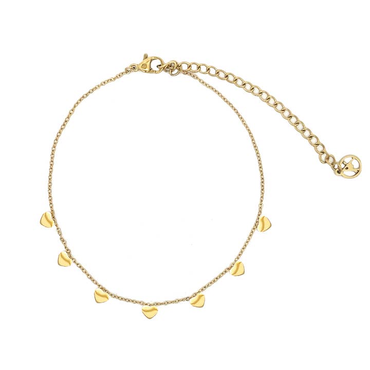 AMORINO SRL - Vendita all'ingrosso Braccialetto con ciondolo/pendente - Cavigliere Con Cuore - JN2436F235