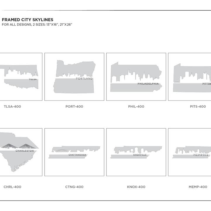 Grainwell - Wholesale Art Print - Framed City Skyline7