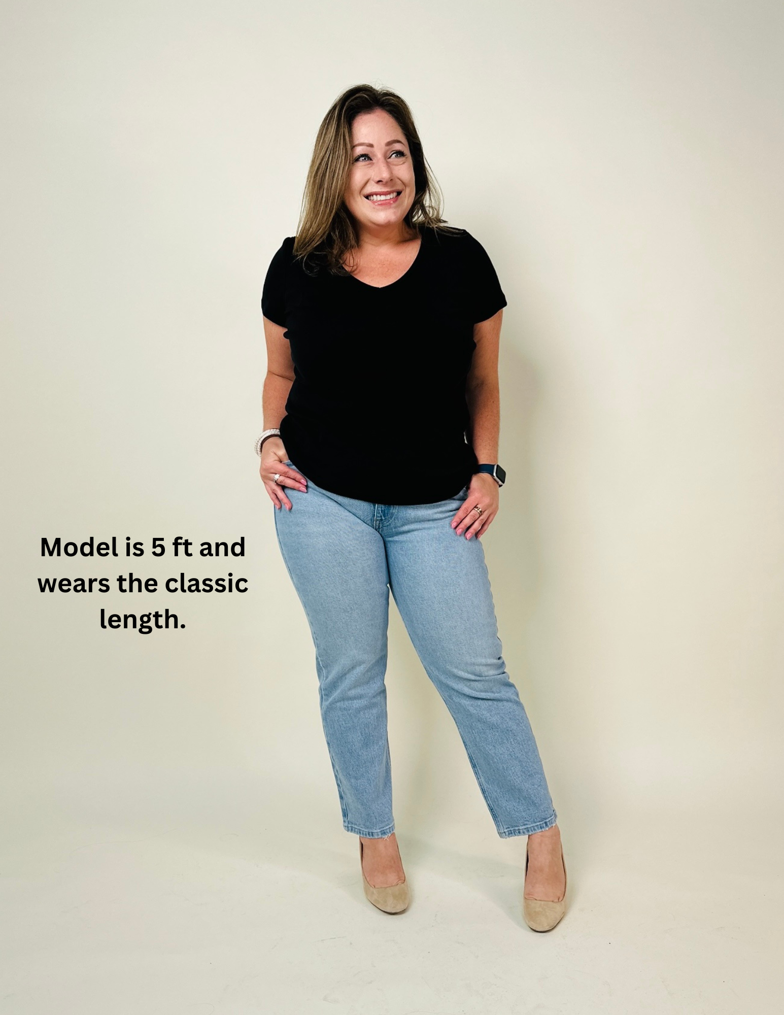 Short Girl Jean - Wholesale Jeans - Women's - The Cici Jean petite 24/26 inseam6