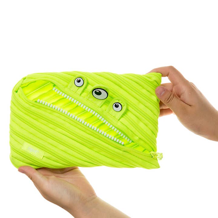 ZIPIT - Wholesale Pencil Case/Pouch - ZIPIT Jumbo Monster Pouch, Green Pencil Case for Kids
