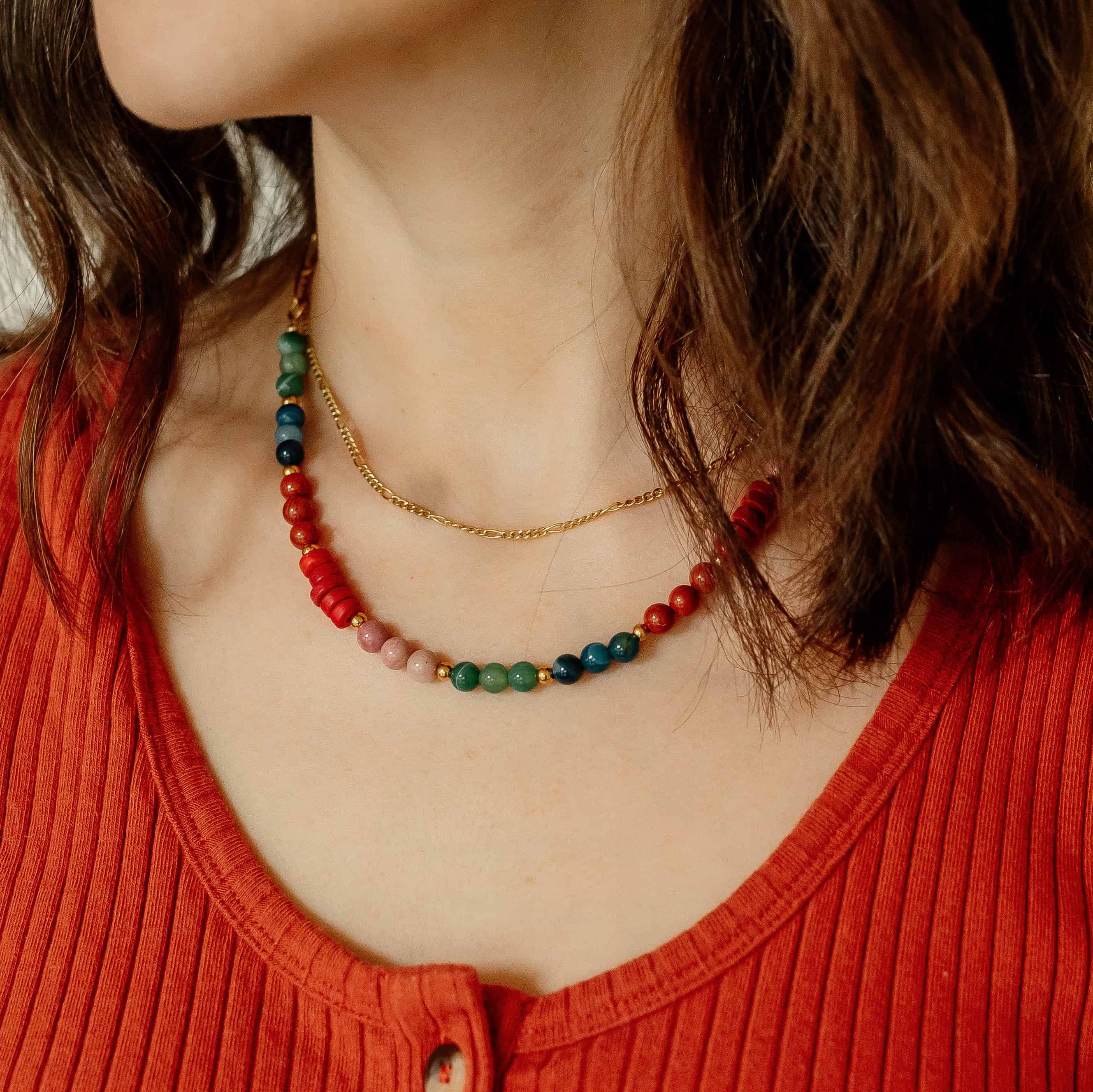 Sela Designs - Wholesale Beaded/Pearl Necklace - Phoebe Gemstone Necklace1