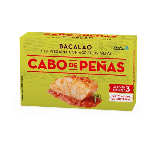 Kabeljauw in Biscaynesaus Cabo de Peñas 6x111g | Spaanse Tapas voor wholesale door Gourmet World B2B
