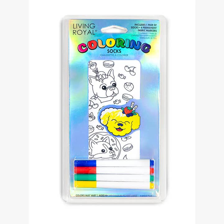 Living Royal - Wholesale Markers - Kids & Baby - Ankle Socks - DIY Coloring Kit - Doggie Delights
